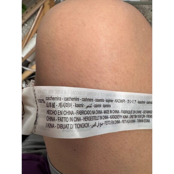 Zara FW2024 100% Cashmere Knotted long sweater dress black sz M - Picture 10 of 10